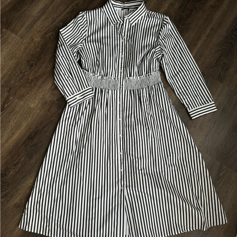 New! 100%cotton gorgeous shirt button down summer dress.